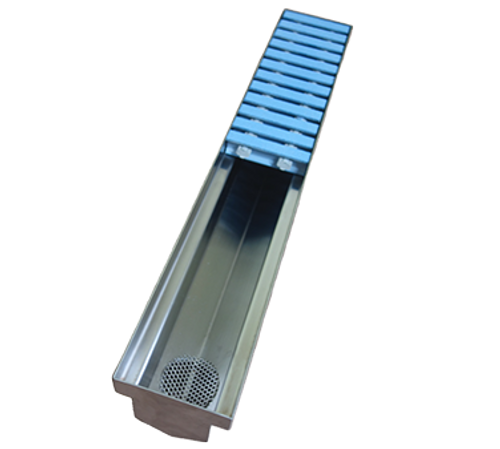 IMC Teddy TRE-48-PFG TRE 4" x 48" Stainless Steel Trench Drain System