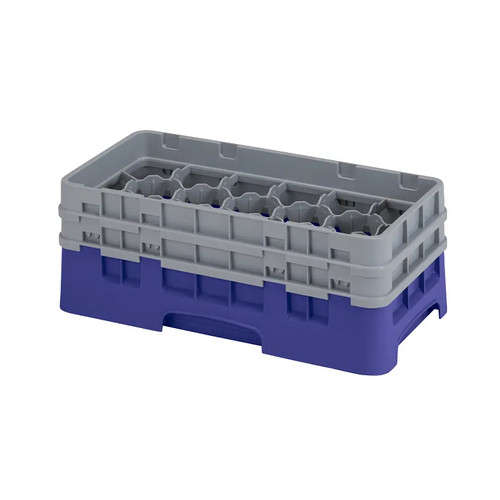 Cambro 17HS434186 Camrack Glass Rack With (2) Soft Gray Extenders - 4 Cases