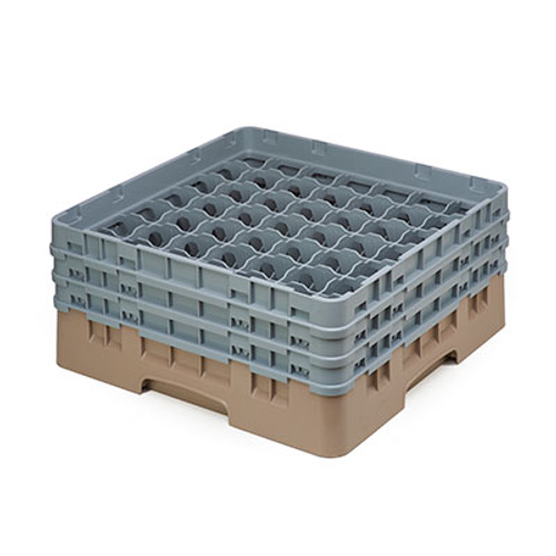 Cambro 49S638184 Camrack Glass Rack With (3) Soft Gray Extenders