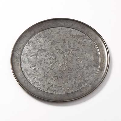 American Metalcraft GTP12 12" Metal Round Serving Tray and Pan