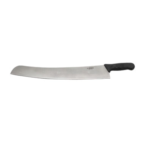 Winco KPP-18 18" Stainless Steel Pizza Knife Black Polypropylene Handle