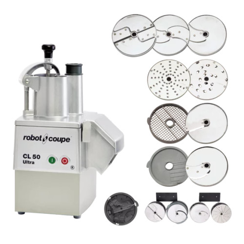 Robot Coupe CL50EUREST 14.75" W Stainless Steel CL50 ULTRA Restaurant Pack Commercial Food Processor - 120 Volts, 1.5 HP