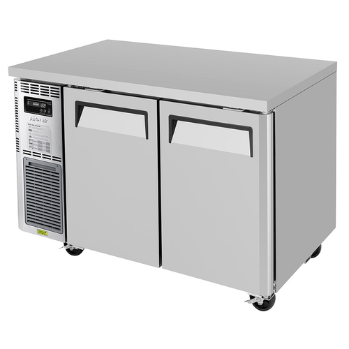 Turbo Air JUF-48-N 47.25"W Two-Section Stainless Steel Door J Series Side Mount Undercounter Freezer