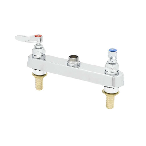 T&S Brass B-1120-XS-LN Workboard Faucet (Less Nozzle) deck mount with 8"