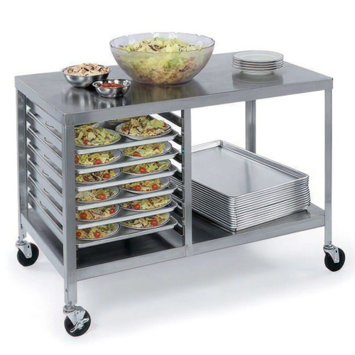 Lakeside 130 27" x 48" Top Open Design with Bottom Shelf Stainless Steel Work table