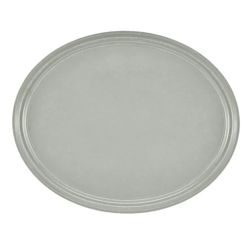 Cambro 2500107 19.25" Gray Oval Serving Camtray - 6/Case