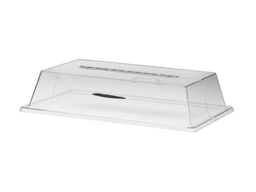 Cal-Mil 329-13 13" W x 18" D x 4" H Polycarbonate Clear Rectangular Display Cover