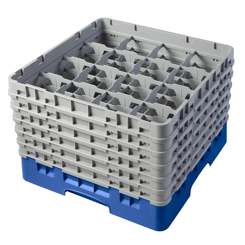Cambro 16S1114168 Camrack Glass Rack With (6) Soft Gray Extenders - 2 Cases