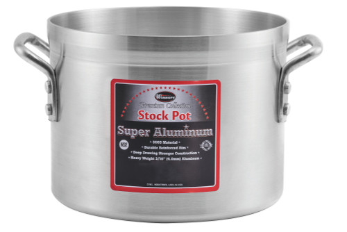 Winco AXS-32 32 Qt Professional Stock Pot