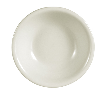CAC China REC-11 5 Oz. American White Ceramic Round REC Fruit Dish (3 Dozen Per Case)