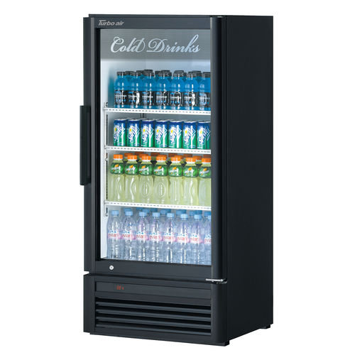 Turbo Air TGM-10SD-N6 25.75" W One-Section Glass Door Super Deluxe Refrigerated Merchandiser