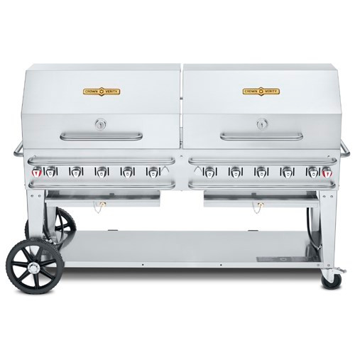 Crown Verity CV-RCB-72-SI50/100 81" Series Grill - 159,000 BTU