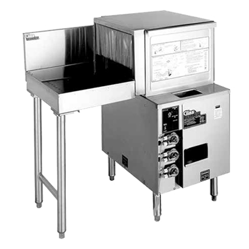 Glastender GT-18+1L Glasswasher Station Front-to-side pass-thru 36"W x 24"D O.A. 18"W Door Type Glasswasher With 18"W drain table