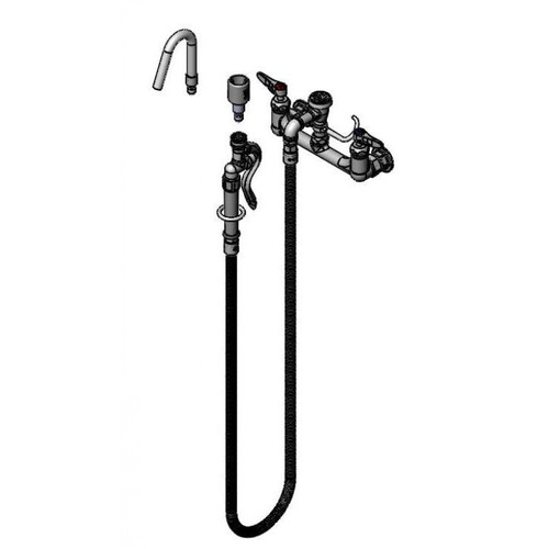 T&S Brass B-0613 Pot & Kettle Filler Faucet wall mount mixing faucet with 8"