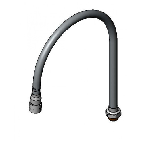 T&S Brass 135X-V22 Nozzle swivel 12-1/4"H 8-3/16" spread gooseneck 2.2 GPM VR aerator