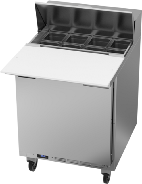Beverage Air SPE27HC-C-B 27" W One-Section One Door Sandwich Top Refrigerated Counter