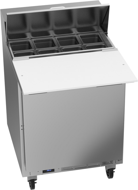 Beverage Air SPE27HC-C-B 27" W One-Section One Door Sandwich Top Refrigerated Counter