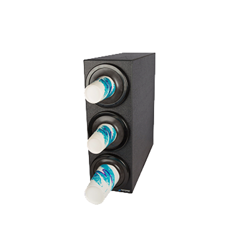 San Jamar C2903BK Black Polystyrene 7-3/4"W x 23-3/4"D x 22-3/8"H Beverage Center Cabinet