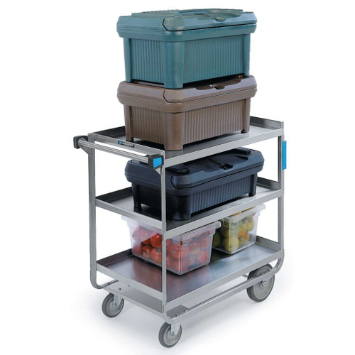 Lakeside 744 33" x 21" 3 Shelves Stainless Steel Utility Cart