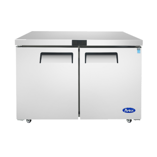 Atosa MGF8402GR 13.38 Cu. Ft. Solid Door Reach-In Undercounter Refrigerator - 115 Volts