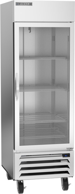 Beverage Air HBR23HC-1-G 27.25" W One-Section Glass Door Reach-In Horizon Series Refrigerator