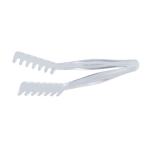 CAC China STKU-11C 11" L Clear Plastic Spaghetti Tong (144 Each Per Case)