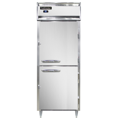 Continental Refrigerator DL1RES-SA-HD 28.5" W One-Section Solid Door Reach-In Designer Line Wide Refrigerator