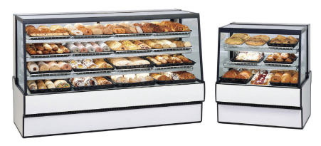 Federal Industries SGD5942 59.13" W Slanted Glass High Volume Non-Refrigerated Bakery Case