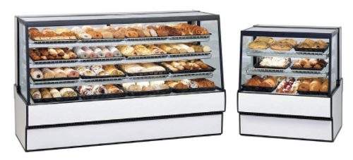 Federal Industries SGD5942 59.13" W Slanted Glass High Volume Non-Refrigerated Bakery Case