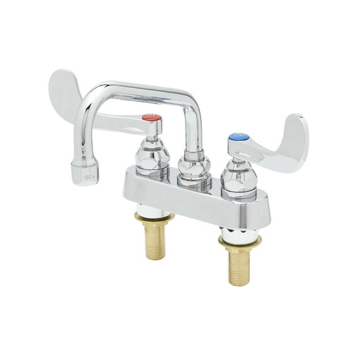 T&S Brass B-1110-XS-WH4 Workboard Mixing Faucet deck mount 4"