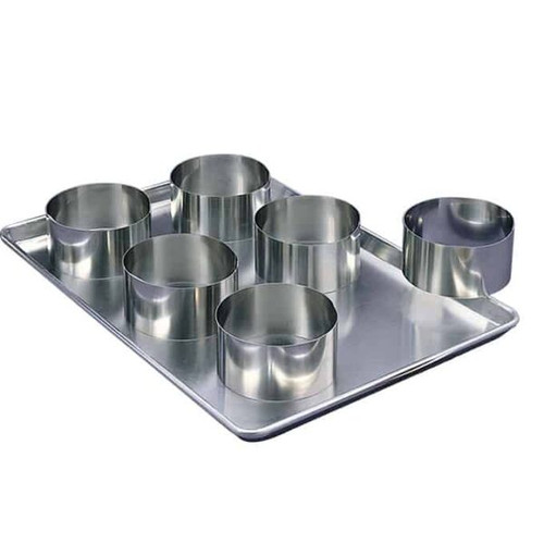 American Metalcraft SR6083 Cake Ring 8" Id x 3" Deep 20 Gauge Stainless Steel