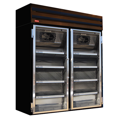 Howard McCray GF48-FF-B 52.25"W Two-Section Glass Door Freezer Frozen Foods Merchandiser