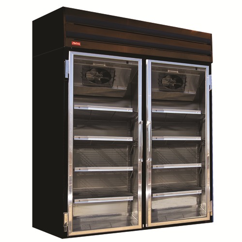 Howard McCray GF48-FF-B 52.25"W Two-Section Glass Door Freezer Frozen Foods Merchandiser