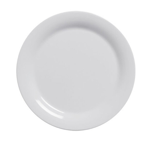 American Metalcraft DPW7WH 7" Plastic White Round Plate