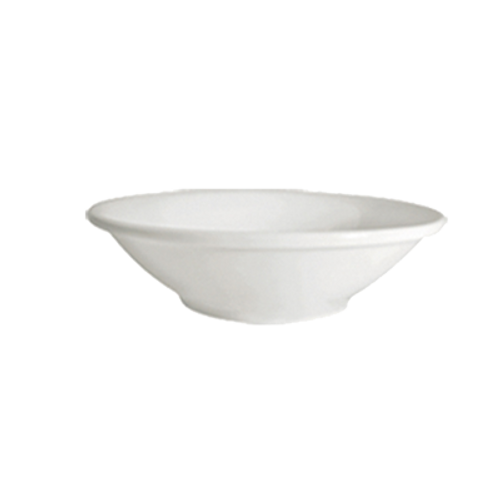CAC China 101-32 3.5 Oz. Bone White Porcelain Round Lincoln Fruit Dish (3 Dozen Per Case)