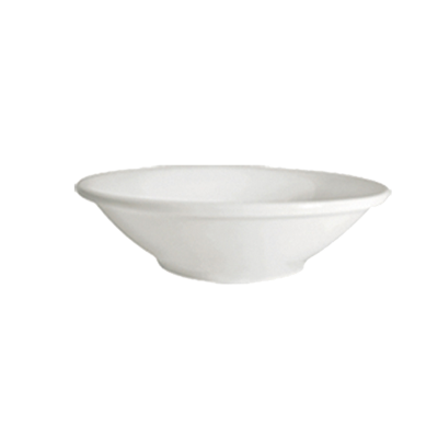 CAC China 101-32 3.5 Oz. Bone White Porcelain Round Lincoln Fruit Dish (3 Dozen Per Case)