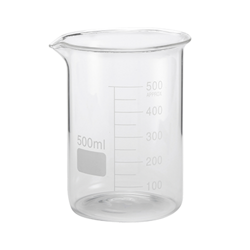 American Metalcraft GBE17 17 Oz. 3.25" Dia. x 5" H Glass Beaker