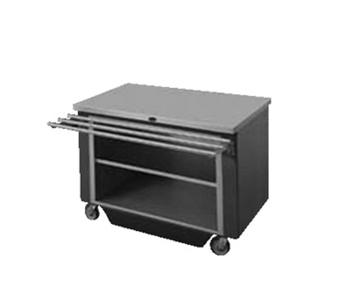 Randell RANFG ST-3S Stainless Steel Serving Counter Utility Mobile Modular Open Shelf Base