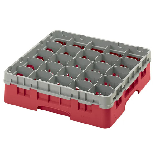 Cambro 25S418163 Camrack Glass Rack With Soft Gray Extender - 5 Cases