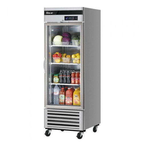 Turbo Air TSR-23GSD-N6 27" W One-Section Glass Door Super Deluxe Glass Door Refrigerator