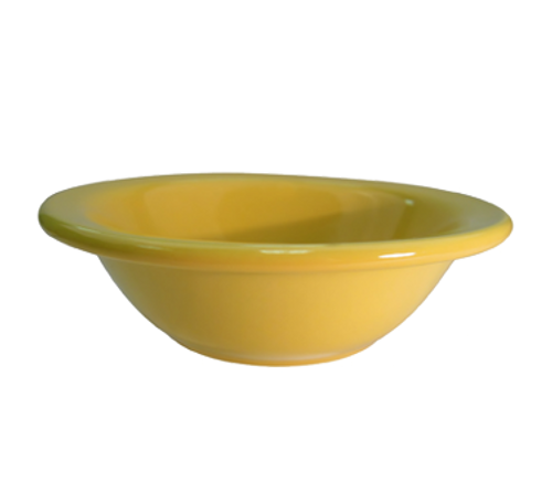 CAC China LV-10-Y 13 Oz. Yellow Ceramic Round Las Vegas Grapefruit Bowl (3 Dozen Per Case)