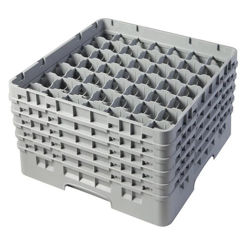 Cambro 49S958151 Camrack Glass Rack With (5) Soft Gray Extenders - 2 Cases