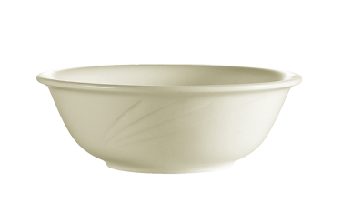 CAC China GAD-80 7" Dia. 25 Oz. Bone White Porcelain Round Garden State Nappie Bowl (2 Dozen Per Case)
