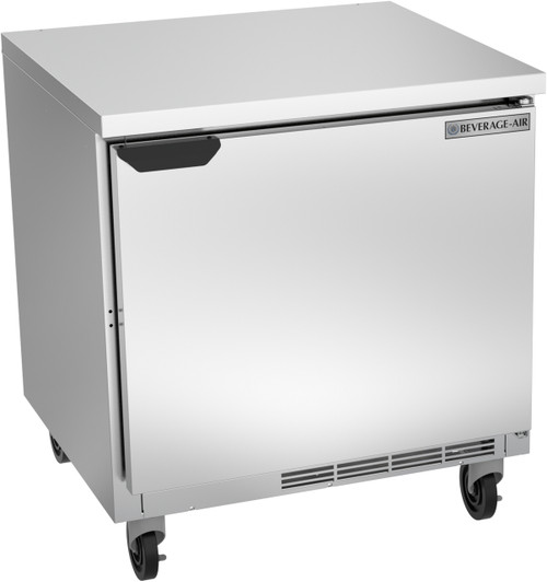 Beverage Air WTR32AHC-FLT 32"W One-Section One Door Worktop Refrigerator