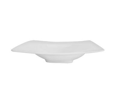 CAC China MDN-3 10 Oz. Bone White Porcelain Rectangular Modern Soup Bowl (2 Dozen Per Case)