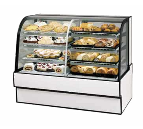 Federal Industries CGR7742DZ 77.13" W   Vertical Dual Zone Bakery Case Refrigerated Left Non-Refrigerated Right