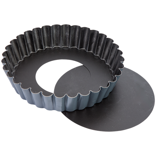 Matfer Bourgeat 331813 Exopan Sponge Cake Mold 6-1/3" Dia. x 1-1/16"H Round Removable Bottom Steel
