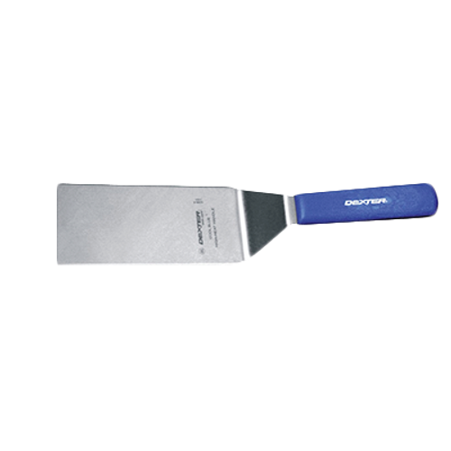 Dexter S286-8SQH-PCP 8" Stainless Steel Cool Blue Grill Turner