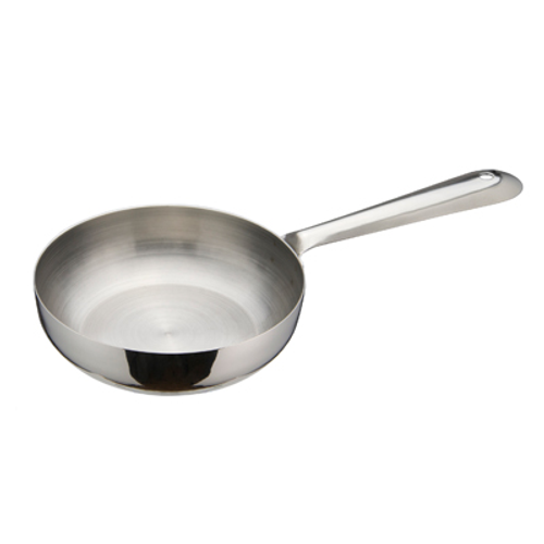 Winco DCWC-102S
 4-1/2"
 10 Oz.
 Stainless Steel
 Round
 Mini Fry Pan