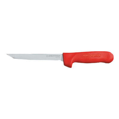Dexter 1563R 6" Red Sani-Safe Boning Knife with Polypropylene Handle